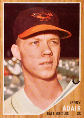 1962 Topps Jerry Adair #449 Baseball Card