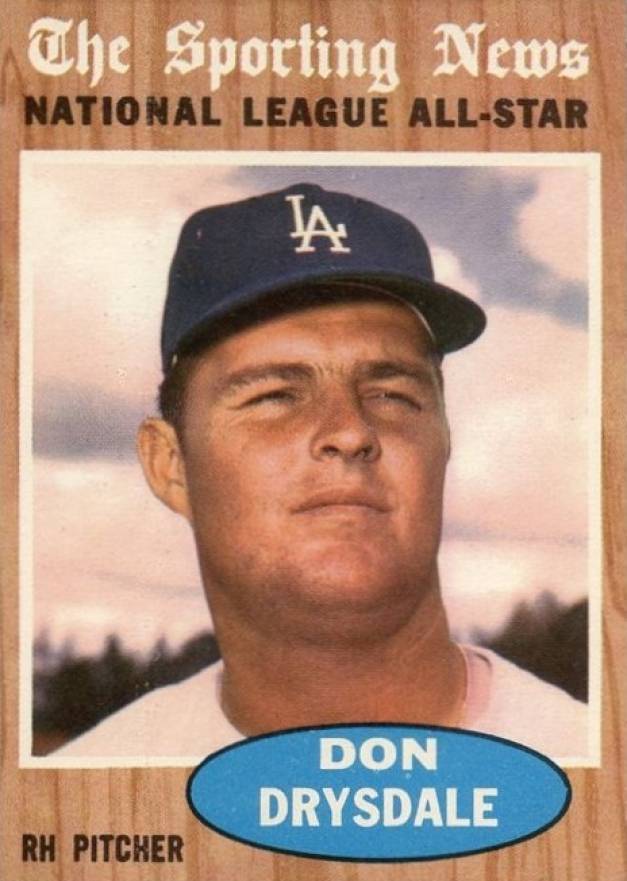 1962 Topps Don Drysdale #398 Baseball Card