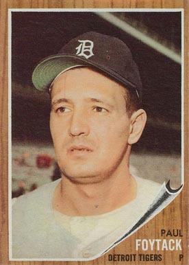 1962 Topps Paul Foytack #349 Baseball Card