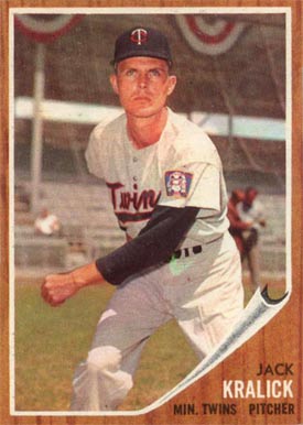 1962 Topps Jack Kralick #346 Baseball Card