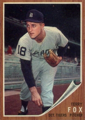 1962 Topps Terry Fox #196 Baseball Card