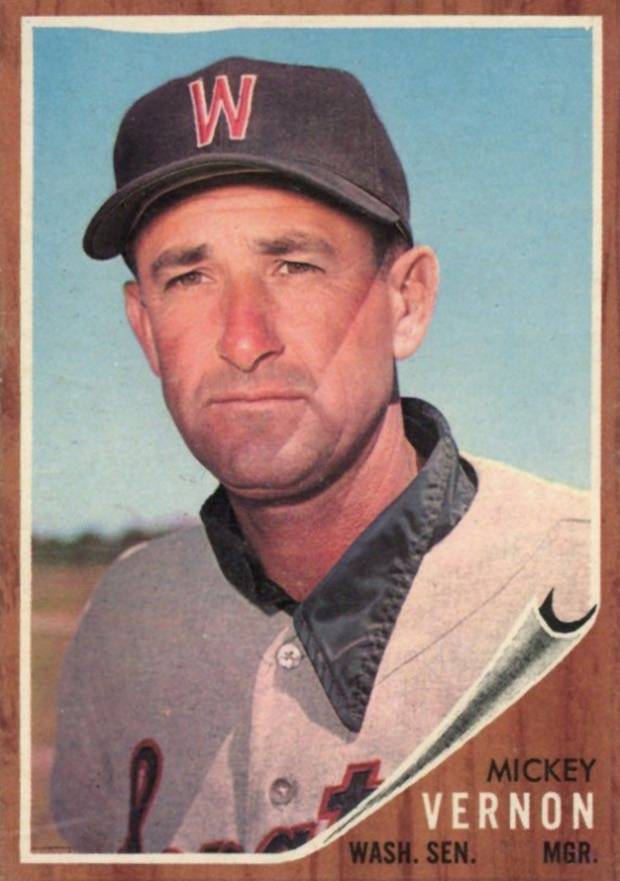 1962 Topps Mickey Vernon #152 Baseball Card