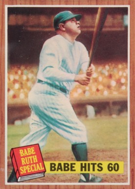1962 Topps Babe Hits 60 #139b Baseball Card