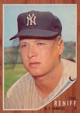 1962 Topps Hal Reniff #139p Baseball Card