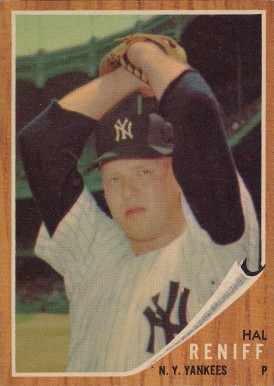 1962 Topps Hal Reniff #139pi Baseball Card