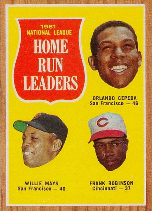 1962 Topps N.L. Home Run Leaders #54 Baseball Card