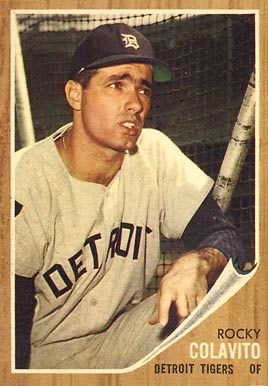 1962 Topps Rocky Colavito #20 Baseball Card