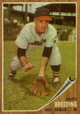 1962 Topps Marv Breeding #6 Baseball Card