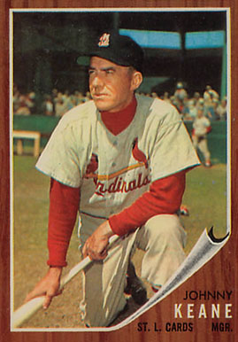 1962 Topps Johnny Keane #198 Baseball Card