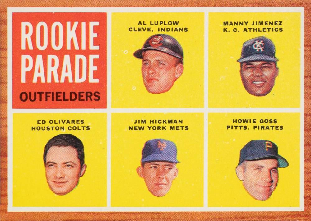 1962 Topps Rookie Parade Outfielders #598 Baseball Card