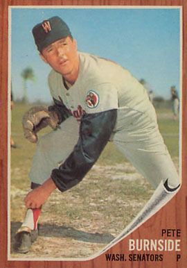 1962 Topps Pete Burnside #207 Baseball Card