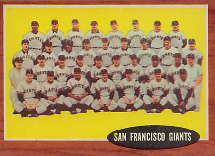 1962 Topps San Francisco Giants Team #226 Baseball Card