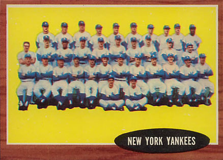 1962 Topps New York Yankees Team #251 Baseball Card