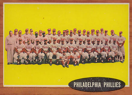 1962 Topps Philadelphia Phillies Team #294 Baseball Card