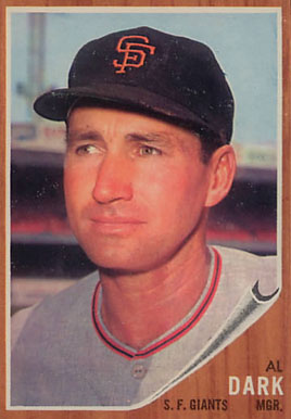 1962 Topps Al Dark #322 Baseball Card