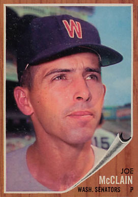 1962 Topps Joe McClain #324 Baseball Card