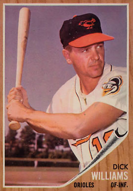 1962 Topps Dick Williams #382 Baseball Card