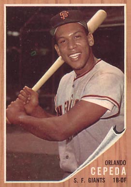1962 Topps Orlando Cepeda #40 Baseball Card