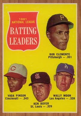1962 Topps N.L. Batting Leaders #52 Baseball Card