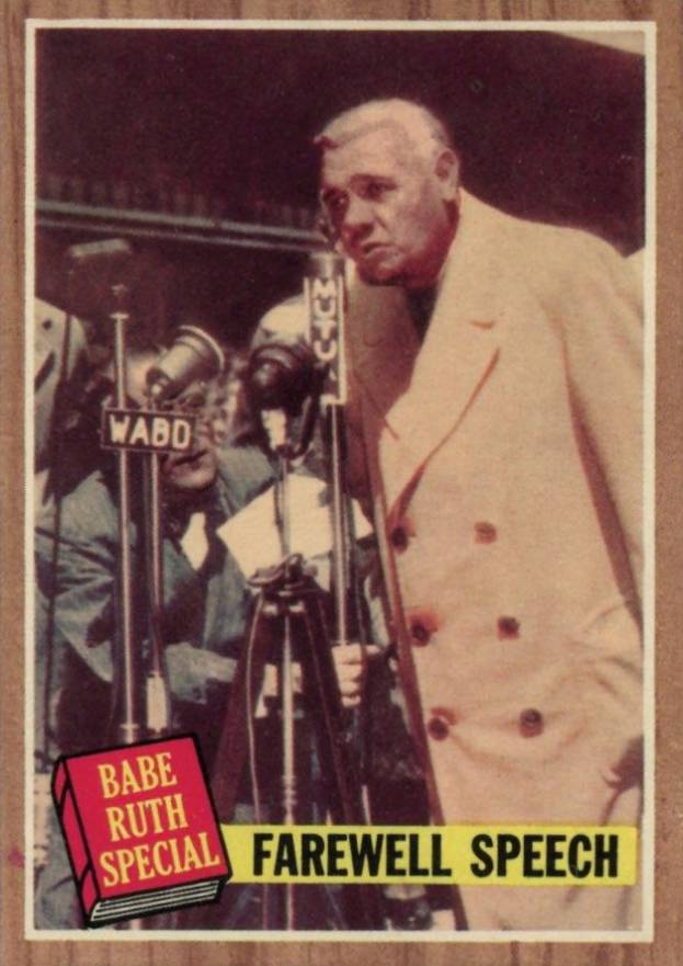 1962 Topps Farewell Speech #144GT Baseball Card
