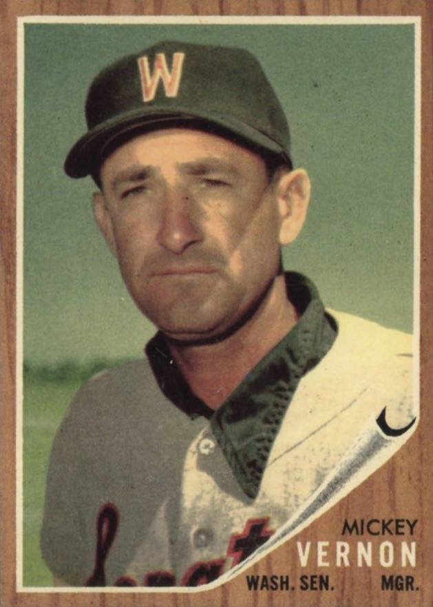 1962 Topps Mickey Vernon #152GT Baseball Card