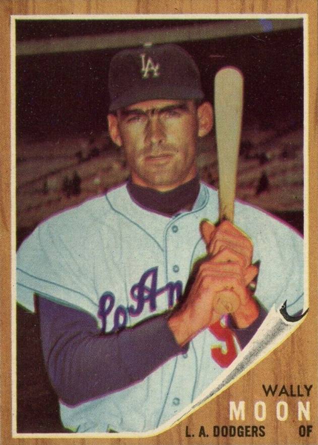 1962 Topps Wally Moon #190cGT Baseball Card