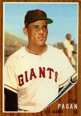 1962 Topps Jose Pagan #565 Baseball Card