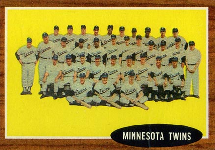 1962 Topps Minnesota Twins Team #584 Baseball Card