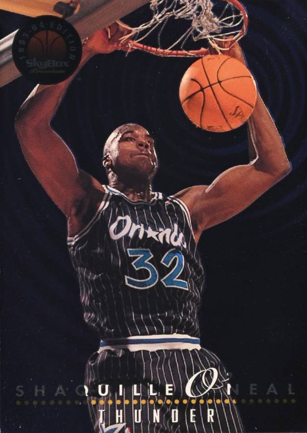 1993 Skybox Premium Thunder & Lightning Anfernee Hardaway/Shaquille O'Neal #TL6 Basketball Card