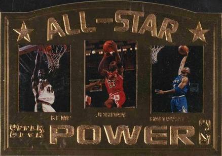 1997 Upper Deck All-Star Power 22K  Kemp/Jordan/Hardaway # Basketball Card