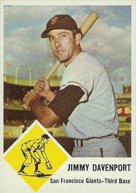 1963 Fleer Jimmy Davenport #65 Baseball Card