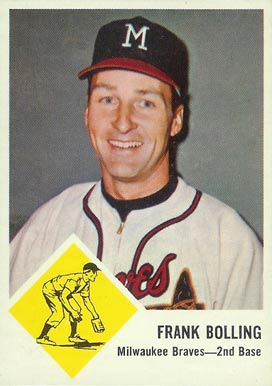1963 Fleer Frank Bolling #44 Baseball Card