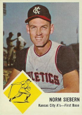 1963 Fleer Norm Siebern #17 Baseball Card