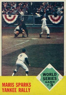 1963 Topps World Series Game #3 #144 Baseball Card