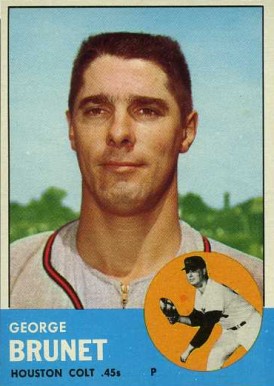 1963 Topps George Brunet #538 Baseball Card