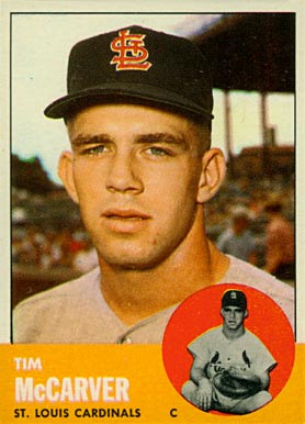 1963 Topps Tim McCarver #394 Baseball Card