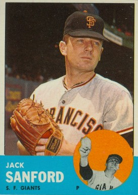 1963 Topps Jack Sanford #325 Baseball Card