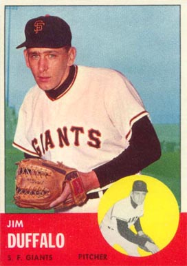 1963 Topps Jim Duffalo #567 Baseball Card
