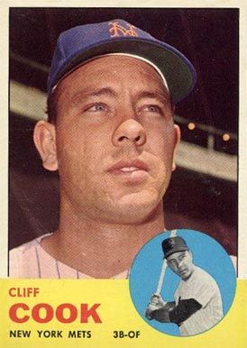 1963 Topps Cliff Cook #566 Baseball Card