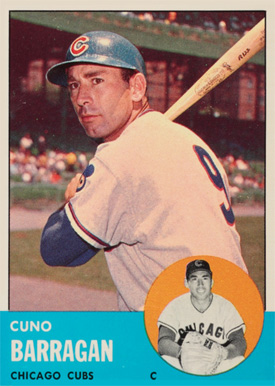 1963 Topps Cuno Barragon #557 Baseball Card