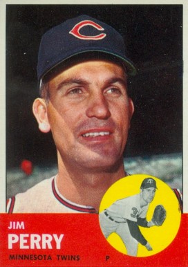 1963 Topps Jim Perry #535 Baseball Card
