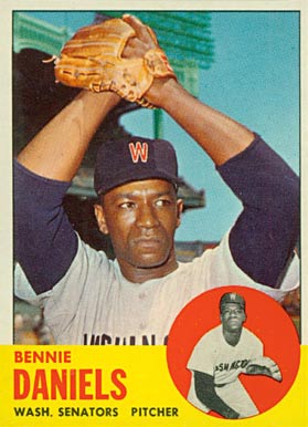 1963 Topps Bennie Daniels #497 Baseball Card