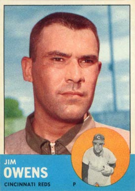 1963 Topps Jim Owens #483 Baseball Card