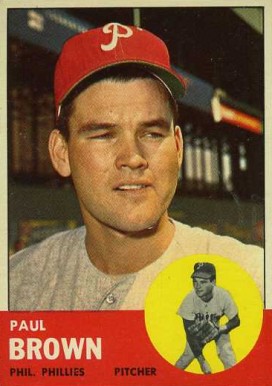 1963 Topps Paul Brown #478 Baseball Card