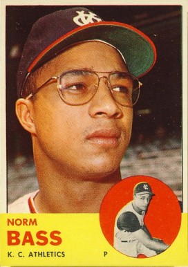 1963 Topps Norm Bass #461 Baseball Card