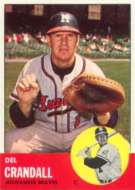 1963 Topps Del Crandall #460 Baseball Card