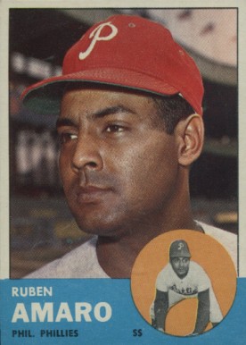1963 Topps Ruben Amaro #455 Baseball Card