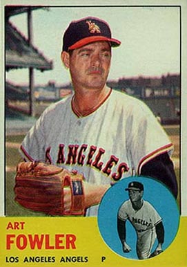 1963 Topps Art Fowler #454w Baseball Card