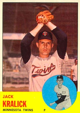 1963 Topps Jack Kralick #448 Baseball Card