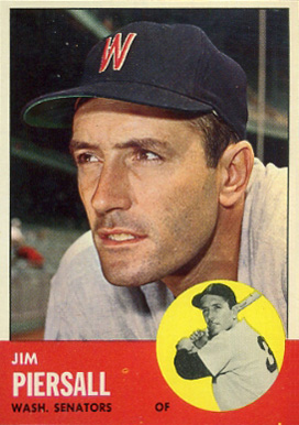 1963 Topps Jim Piersall #443 Baseball Card
